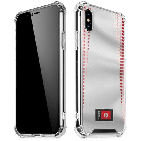 Tunisia Soccer Flag iPhone X/XS Clear Case